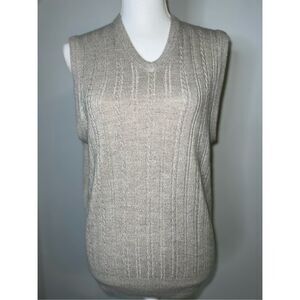 Vintage Ivory Dark Academic Sweater Vest SMALL